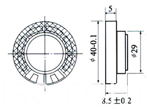 Fbf40-2 40mm 0.25W 8ohm Mylar Cone Waterproof Speaker (FBELE)